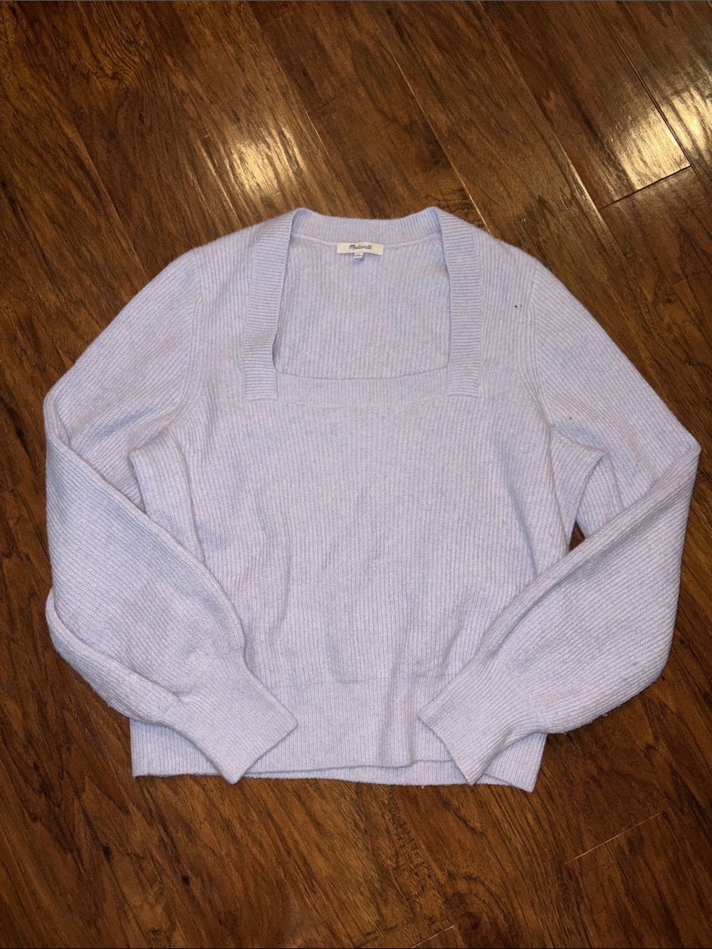 Women’s Madewell Square Neck Knit Pullover XL